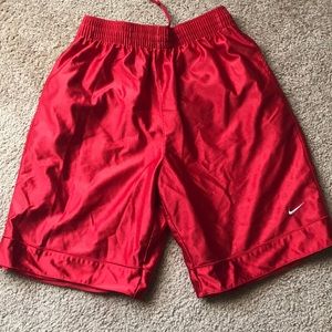Red Nike Basketball Shorts Size Medium